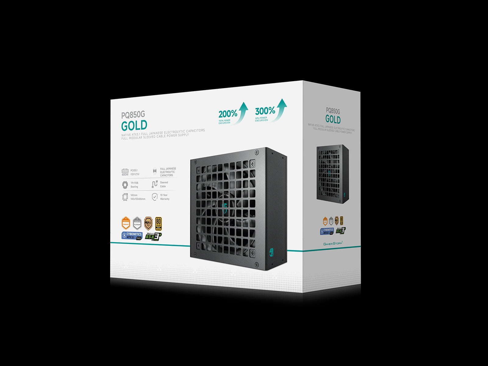 GAMER STORM ALIM. PQ850G 850W 80+GOLD ATX3.1 FMOD (BY DEEPCOOL)