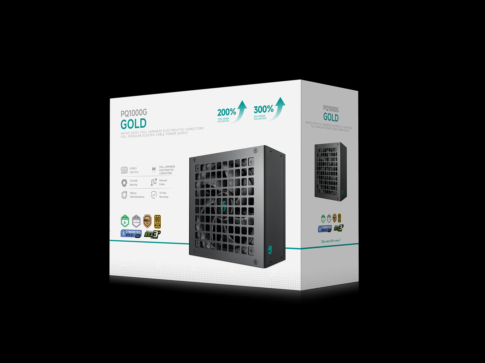 GAMER STORM ALIM. PQ1000-G 1000W GOLD ATX3.1 F.MODULARE (BY DEEPCOOL)