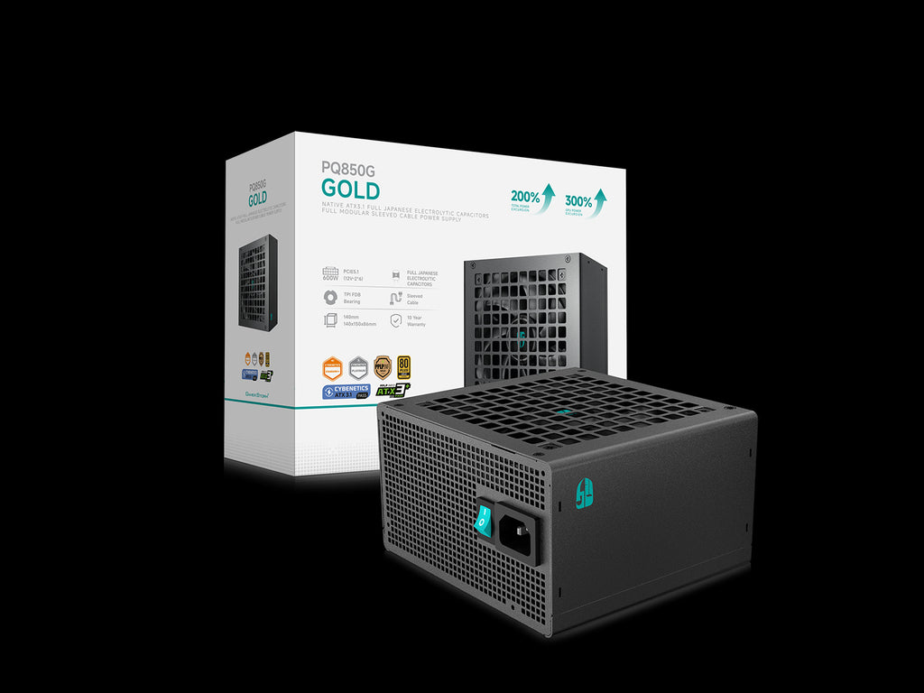 GAMER STORM ALIM. PQ850G 850W 80+GOLD ATX3.1 FMOD (BY DEEPCOOL)