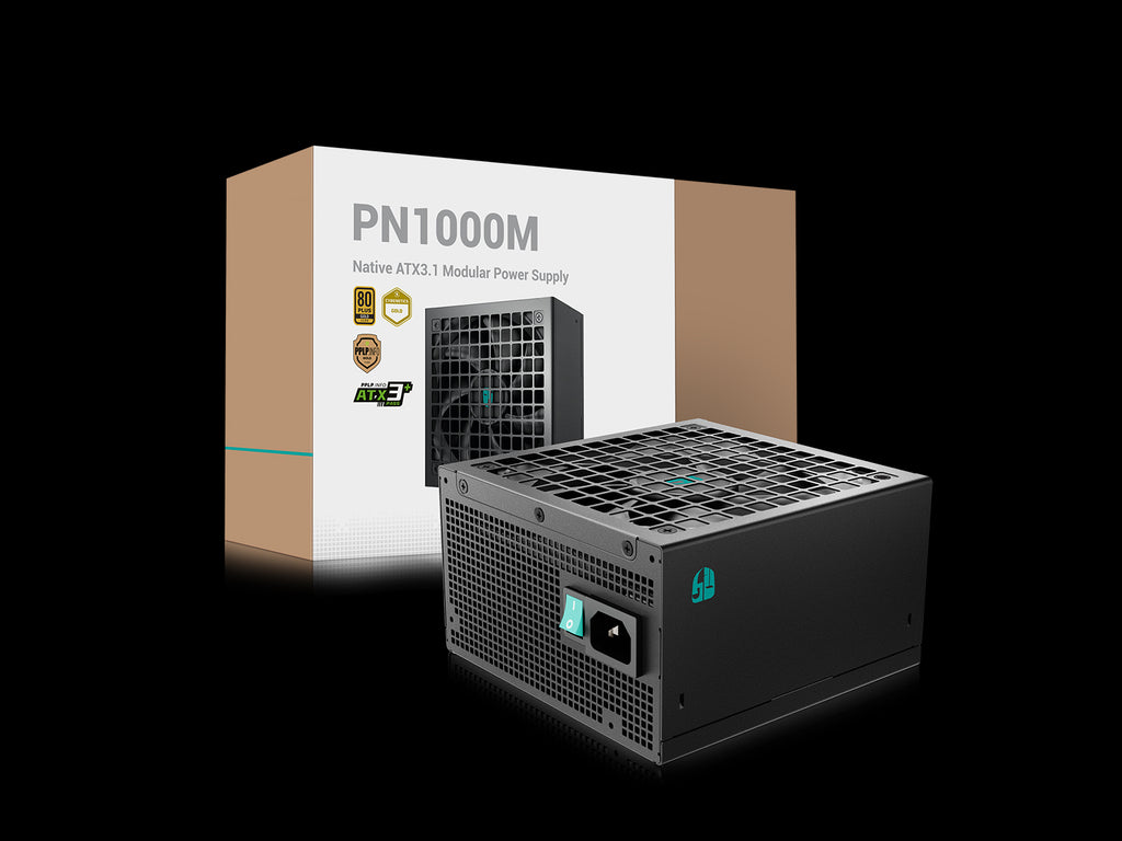 GAMER STORM ALIM. PN1000-M 1000W GOLD ATX3.1 PCIe 5.1 F.MODULARE (BY DEEPCO