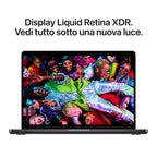 Apple MacBook Pro 14 pollici Space Black con chip M5 10‑core CPU e 10‑core GPU, 32GB di memoria e SSD 1TB, display Liquid Retina XDR mazzotta.store