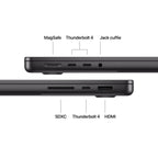 Apple MacBook Pro 14 pollici Space Black con chip M5 10‑core CPU e 10‑core GPU, 24GB di memoria e SSD 1TB, display Liquid Retina XDR mazzotta.store