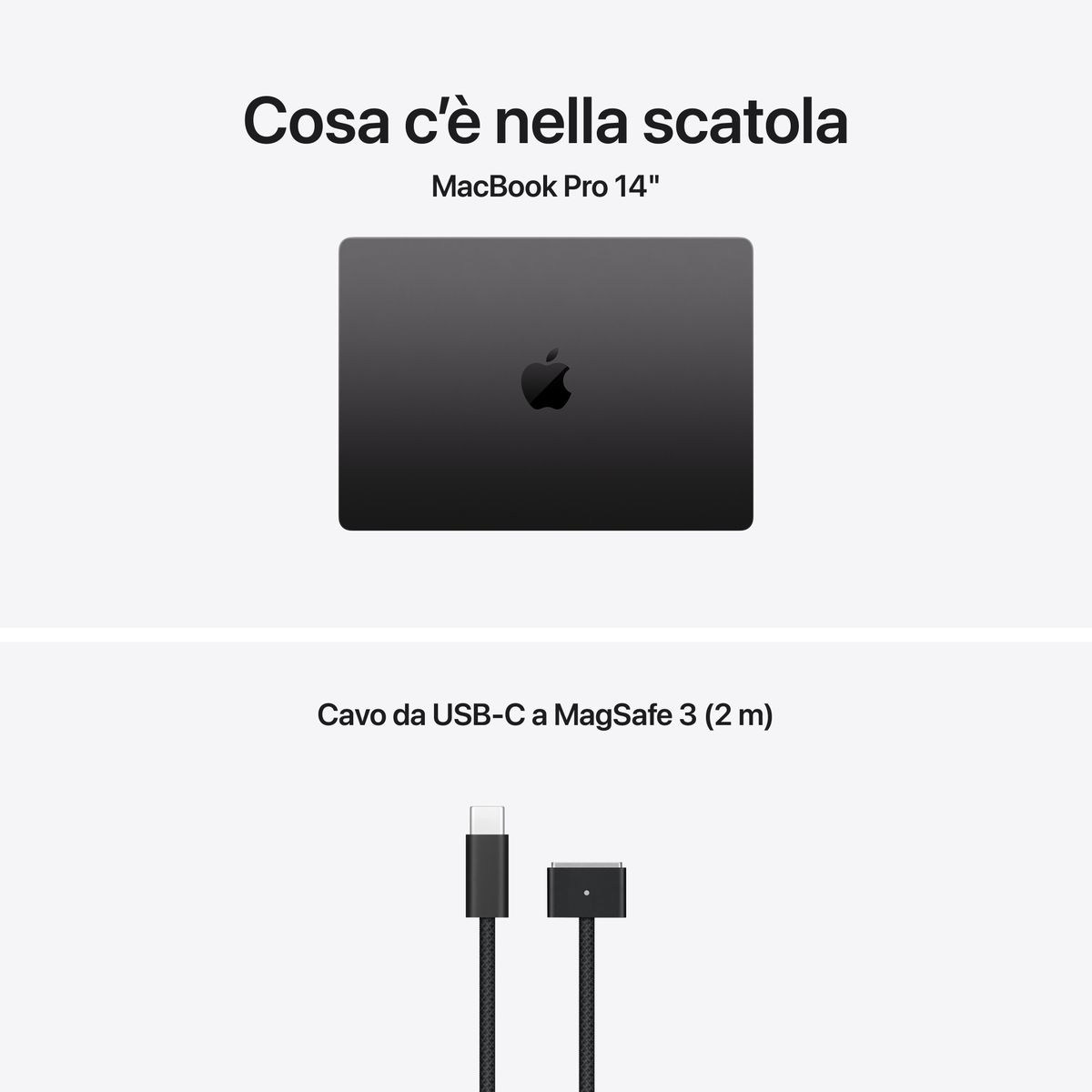 Apple MacBook Pro 14 pollici Space Black con chip M5 10‑core CPU e 10‑core GPU, 16GB di memoria e SSD 1TB, display Liquid Retina XDR mazzotta.store