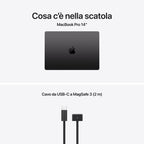 Apple MacBook Pro 14 pollici Space Black con chip M5 10‑core CPU e 10‑core GPU, 24GB di memoria e SSD 1TB, display Liquid Retina XDR mazzotta.store
