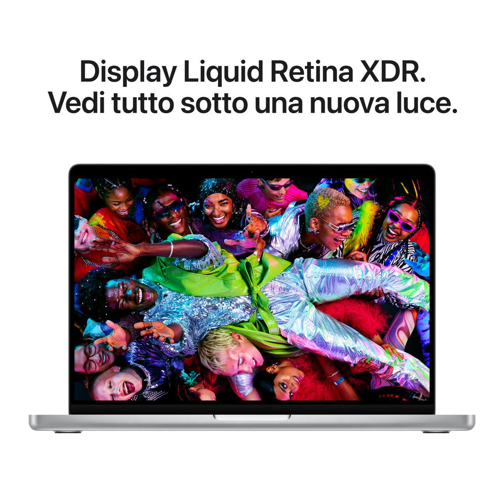 Apple MacBook Pro 14 pollici Silver con chip M5 10‑core CPU e 10‑core GPU, 24GB di memoria e SSD 1TB, display Liquid Retina XDR