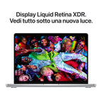 Apple MacBook Pro 14 pollici Silver con chip M5 10‑core CPU e 10‑core GPU, 24GB di memoria e SSD 1TB, display Liquid Retina XDR