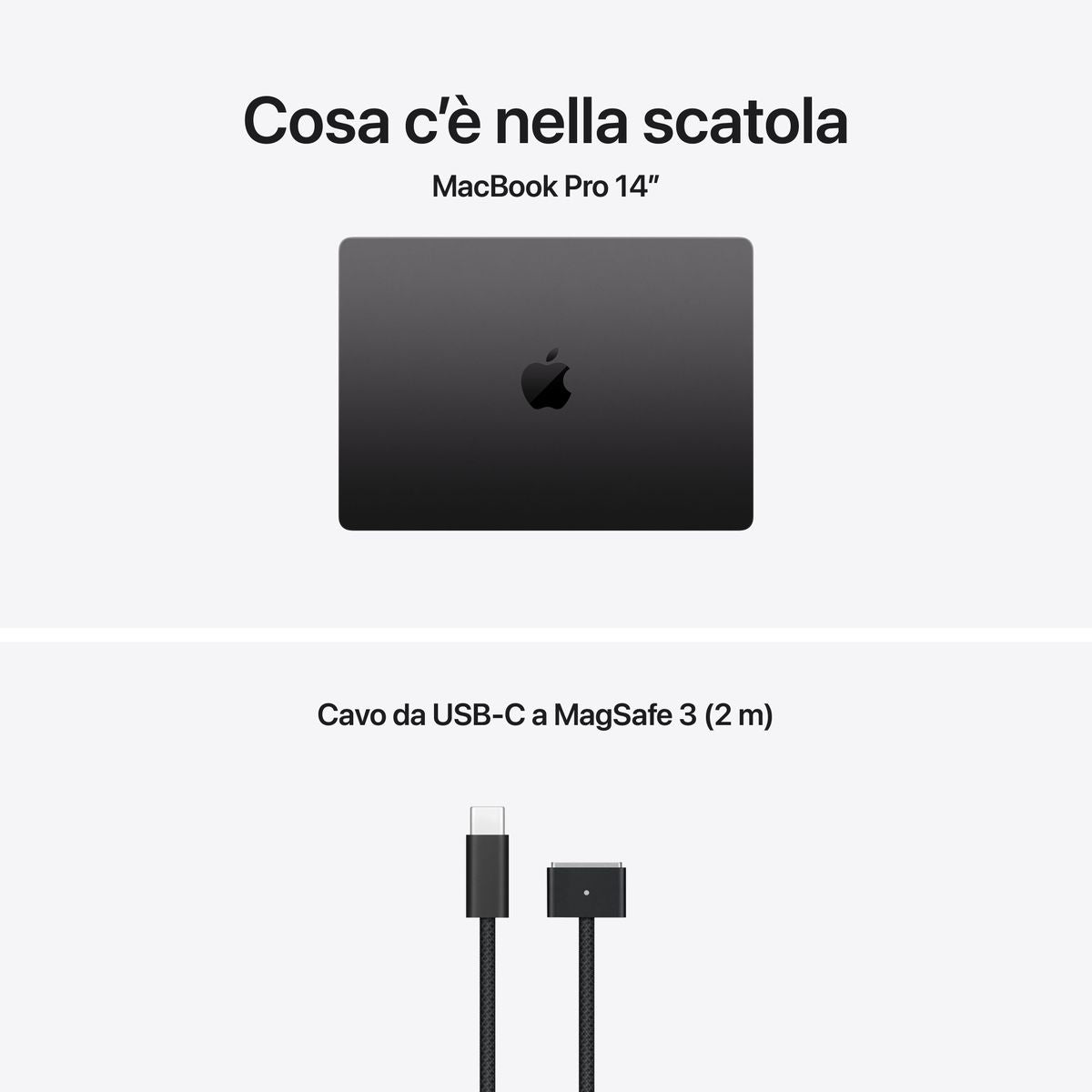 Apple MacBook Pro 14 pollici Space Black con chip M5 Pro 15‑core CPU e 16‑core GPU, 24GB di memoria e SSD 1TB, display Liquid Retina XDR mazzotta.store