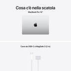 Apple MacBook Pro 14 pollici Silver con chip M5 10‑core CPU e 10‑core GPU, 16GB di memoria e SSD 1TB, display Liquid Retina XDR mazzotta.store