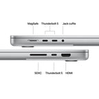 Apple MacBook Pro 16 pollici Silver con chip M5 Pro 18‑core CPU e 20‑core GPU, 24GB di memoria e SSD 2TB, display Liquid Retina XDR mazzotta.store
