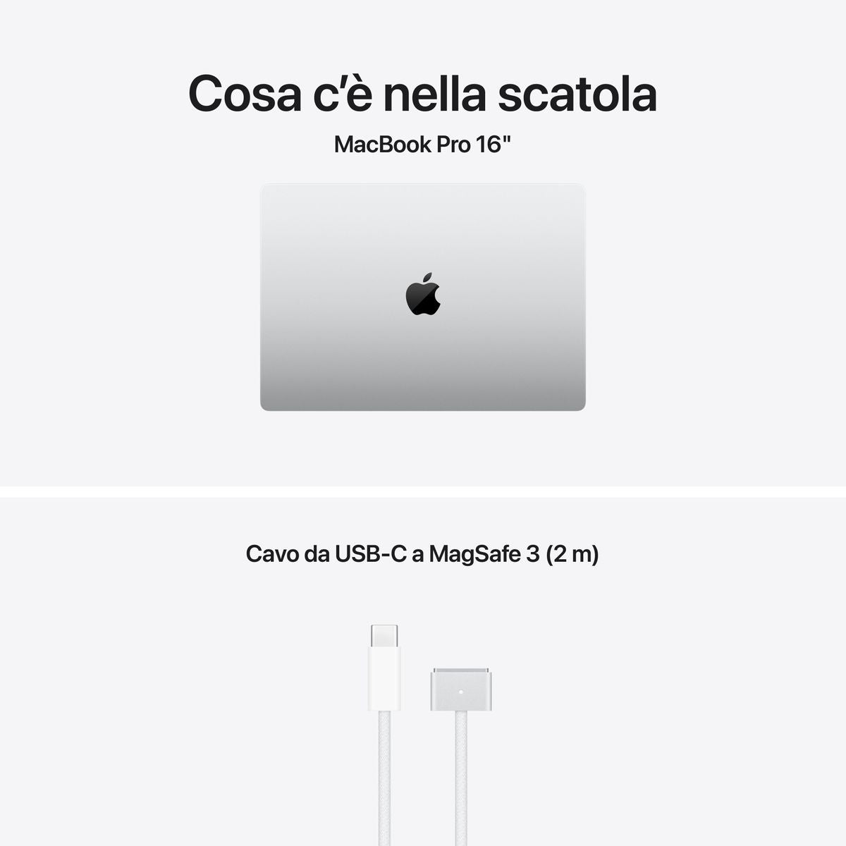 Apple MacBook Pro 16 pollici Silver con chip M5 Pro 18‑core CPU e 20‑core GPU, 48GB di memoria e SSD 1TB, display Liquid Retina XDR mazzotta.store