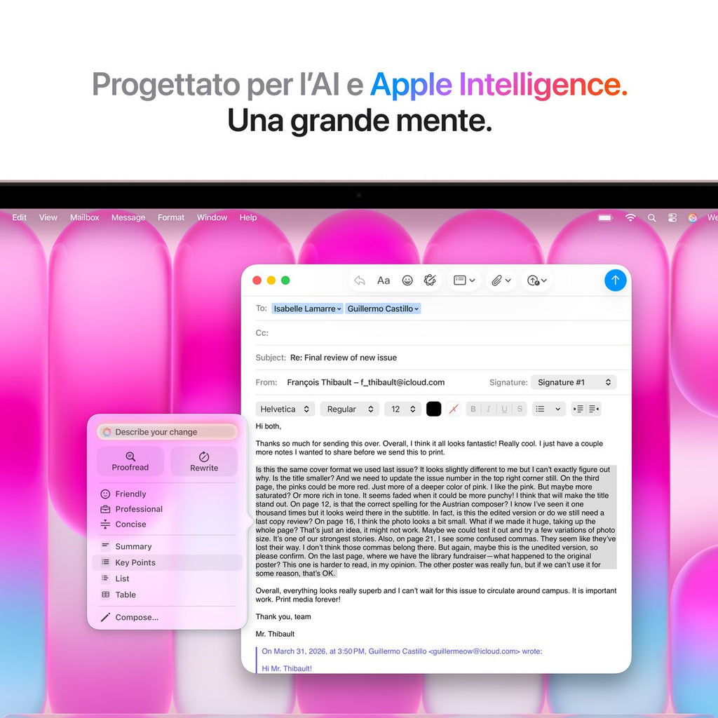 Apple MacBook Neo 13" – 8GB / 256GB – Colorazione Blush (Rosa Pastello)