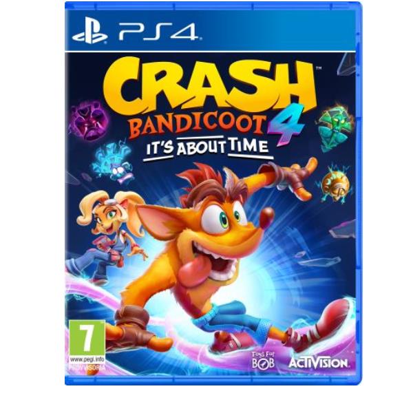 ACTIVISION CRASH BANDICOOT 4 IT'S ABOUT TIME per PlayStation 4 EAN 5030917291005 codice originale del prodotto 78546IT. seconda immagine della copertica con la custodia originale