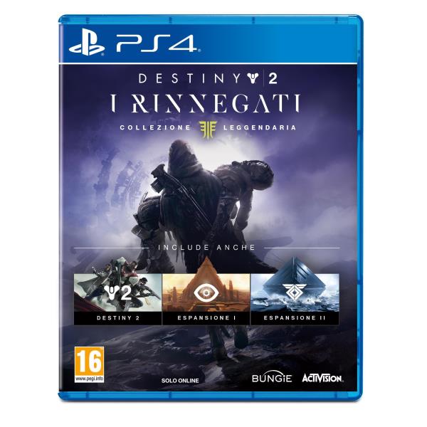 ACTIVISION PS4 DESTINY 2 FORSAKEN I RINNEGATI codice EAN 5030917252006, codice prodotto originale 88274IT. copertina custodia frontale particolari ingranditi