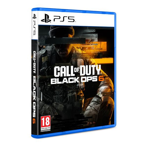 ACTIVISION PS5 CALL OF DUTY BLACK OPS 6 VERSIONE ITALIANA , codice EAN: 0196388434077, codice originale del prodotto 
EP2-18049 . copertina custodia originale frontale con dorso in primo piano