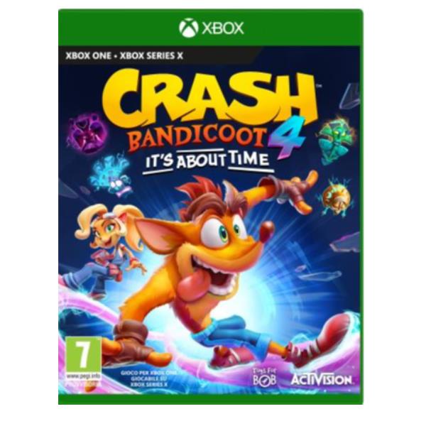 ACTIVISION XBOX ONE CRASH BANDICOOT 4 IT'S ABOUT TIME, codice EAN: 5030917291104, codice originale del prodotto. 78550IT. seconda immagine copertina e confezione con dettaglio.
