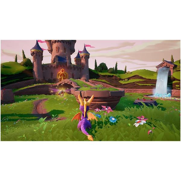 ACTIVISION XBOX ONE SPYRO REIGNITED TRILOGY ITALIA, codice EAN: 5030917242328, codice originale del prodotto 88242IT.  Spyro nel prato in mezzo ai fiori.