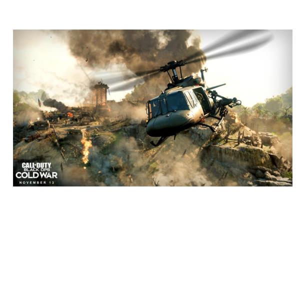 ACTIVISION XBOX SERIES X ONE CALL OF DUTY: BLACK OPS COLD WAR, codice EAN: 5030917292675, codice originale del gioco 88508IT. elicottero in vole .