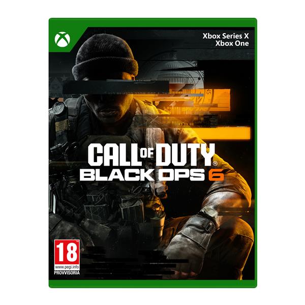ACTIVISION XBOX SERIE X XBOX ONE CALL OF DUTY BLACK OPS 6 VERSIONE ITALIANA, codice EAN: 0196388433797, codice originale 
EP2-18021 . copertina custodia frontale.