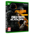 ACTIVISION XBOX SERIE X XBOX ONE CALL OF DUTY BLACK OPS 6 VERSIONE ITALIANA, codice EAN: 0196388433797, codice originale 
EP2-18021 . copertina con particolare del dorso sul titolo del gioco.