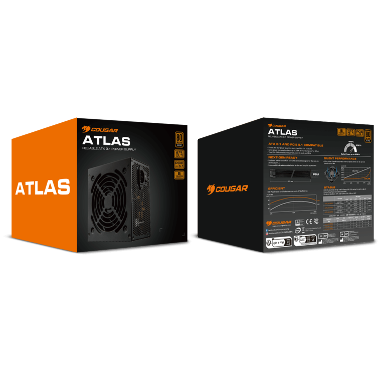 COUGAR ALIM ATLAS 750 80+ BRONZE ATX 3.1 PCIE5