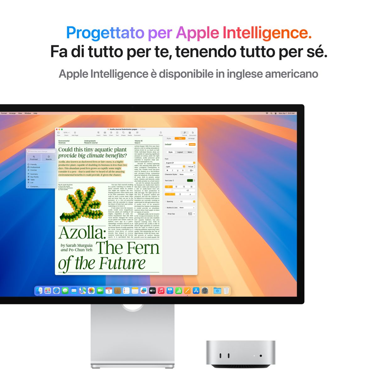 Apple Mac Mini M4 Silver 10-core CPU 10-core GPU 16GB RAM 512GB SSD - Piccolo Campione Mazzotta Store, Mini PC Apple M4 Argento con 16-core Neural Engine - Eccellenza Mazzotta, Vista compatta Apple Mac Mini M4 Silver - Garanzia di Potenza Mazzotta