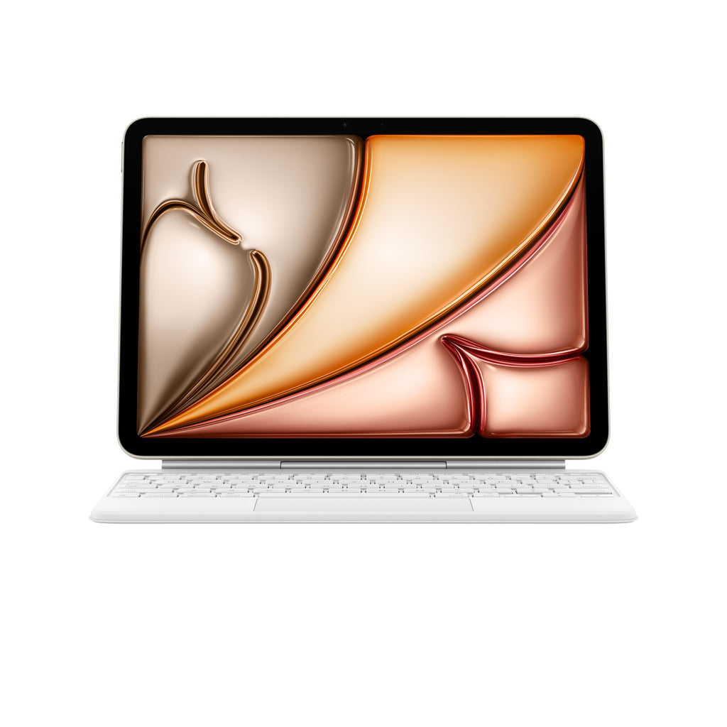 Magic Keyboard 11" – Bianco – Layout Italiano, luminosa e moderna, con trackpad integrato.

Tastiera Apple Magic Keyboard 11" bianca: design pulito e digitazione confortevole.

Variante bianca 11": perfetta per un setup minimal e raffinato. mazzotta.store