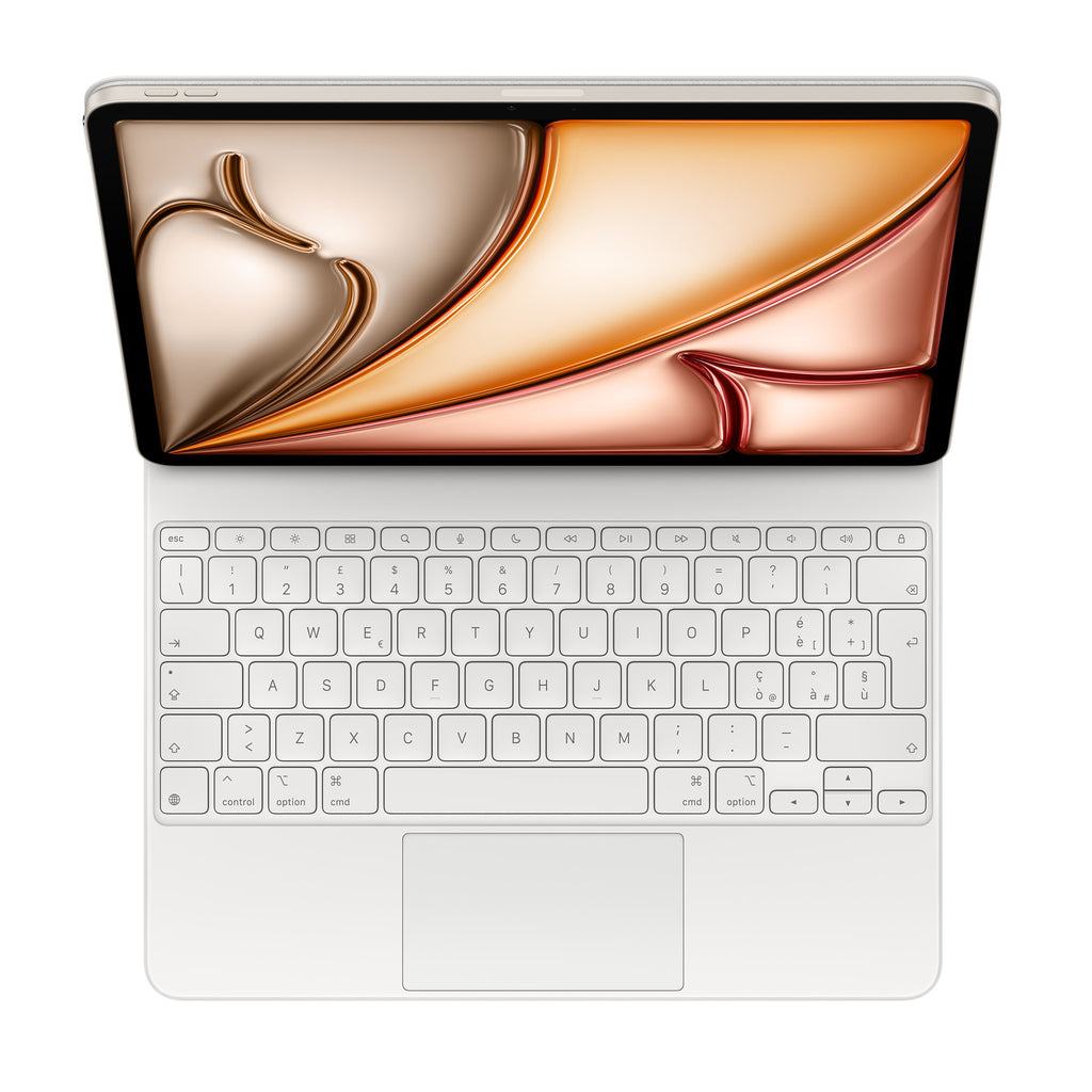 Magic Keyboard 13" – Bianco – Layout Italiano, elegante e spaziosa, con trackpad integrato.

Tastiera Apple Magic Keyboard 13" bianca: design premium e comfort superiore.

Versione bianca 13": perfetta per chi cerca luminosità e stile MAZZOTTA.