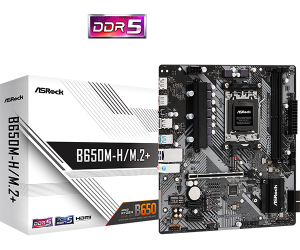 MB ASROCK B650M-H/M.2+ MATX  AM5