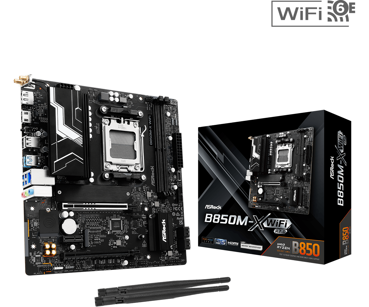 MB ASROCK B850M-X WIFI R2.0 MATX AM5