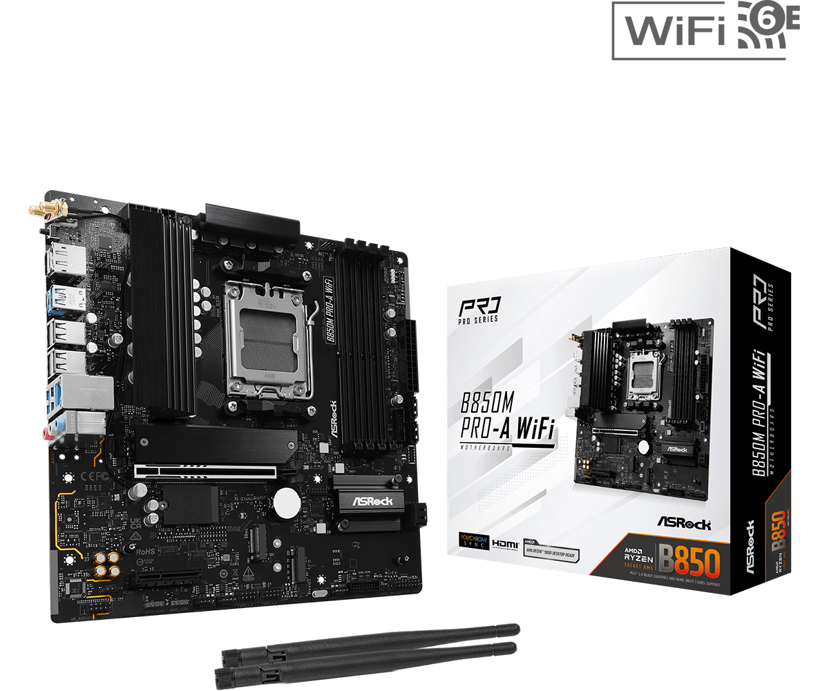 MB ASROCK B850M PRO-A WIFI MATX AM5