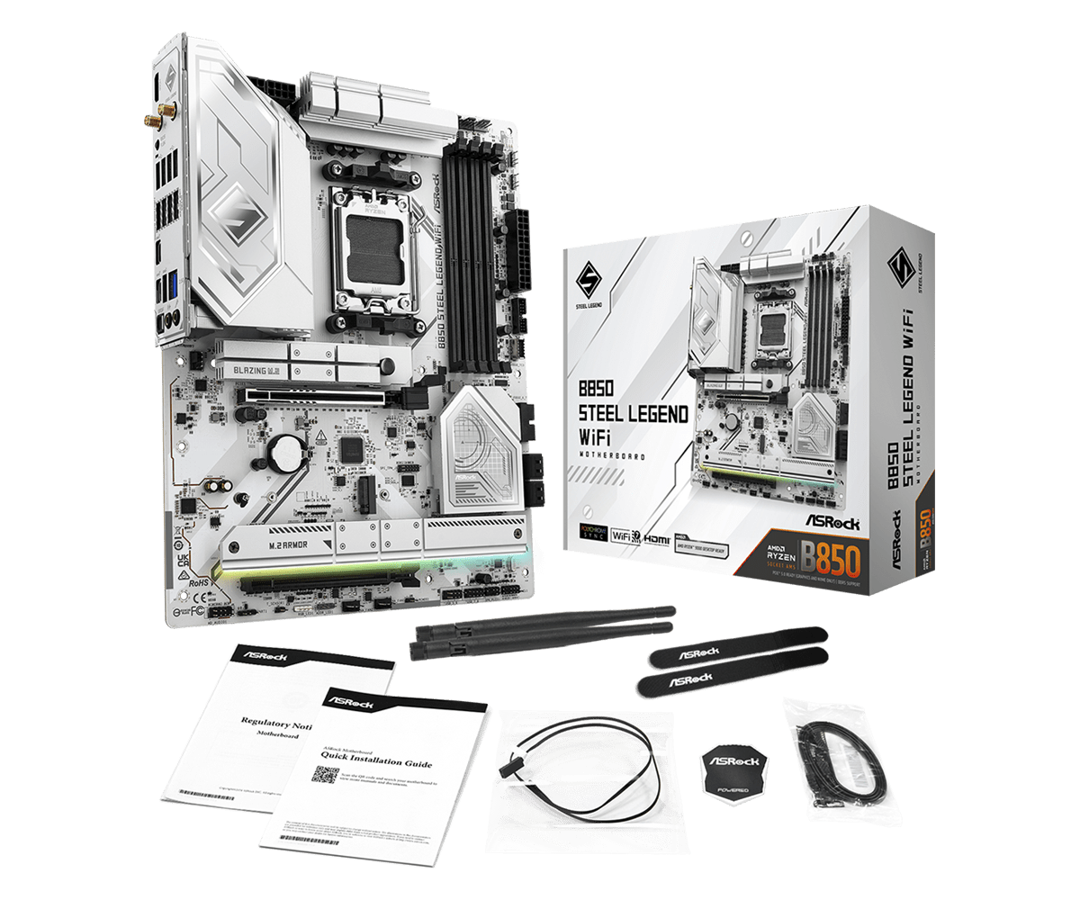 MB ASROCK B850 STEEL LEGEND WIFI