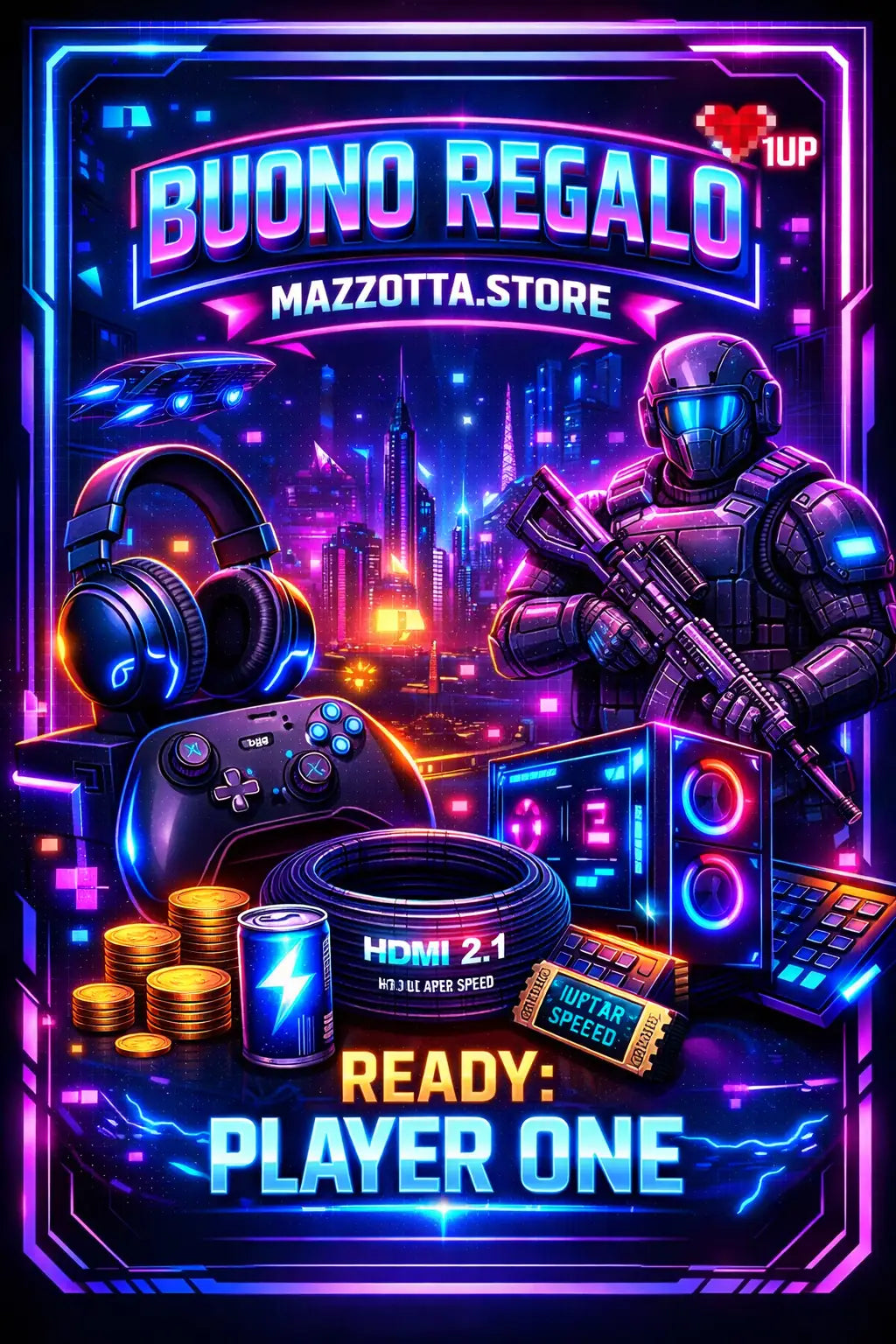 Cofanetto Digitale · Gaming Cyberpunk · Buono Regalo