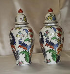 Vaso da zenzero (Ginger Jar) esagonale in porcellana – marchio evocativo Qing, made in Macao