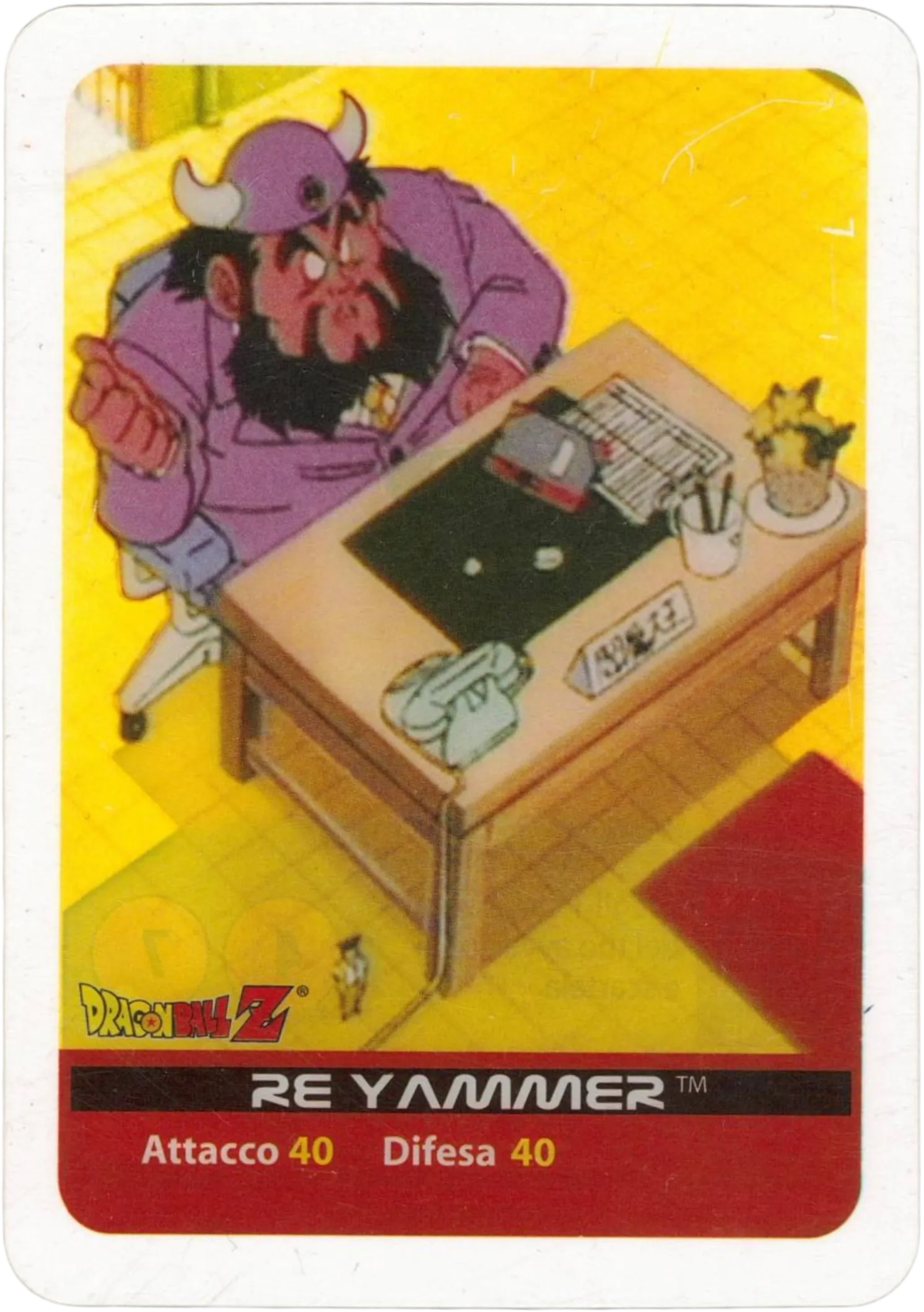 DBZ-ARG-099 - Re Yammer - Dragon Ball Z Argento n. 99 Lamincards edibas.
