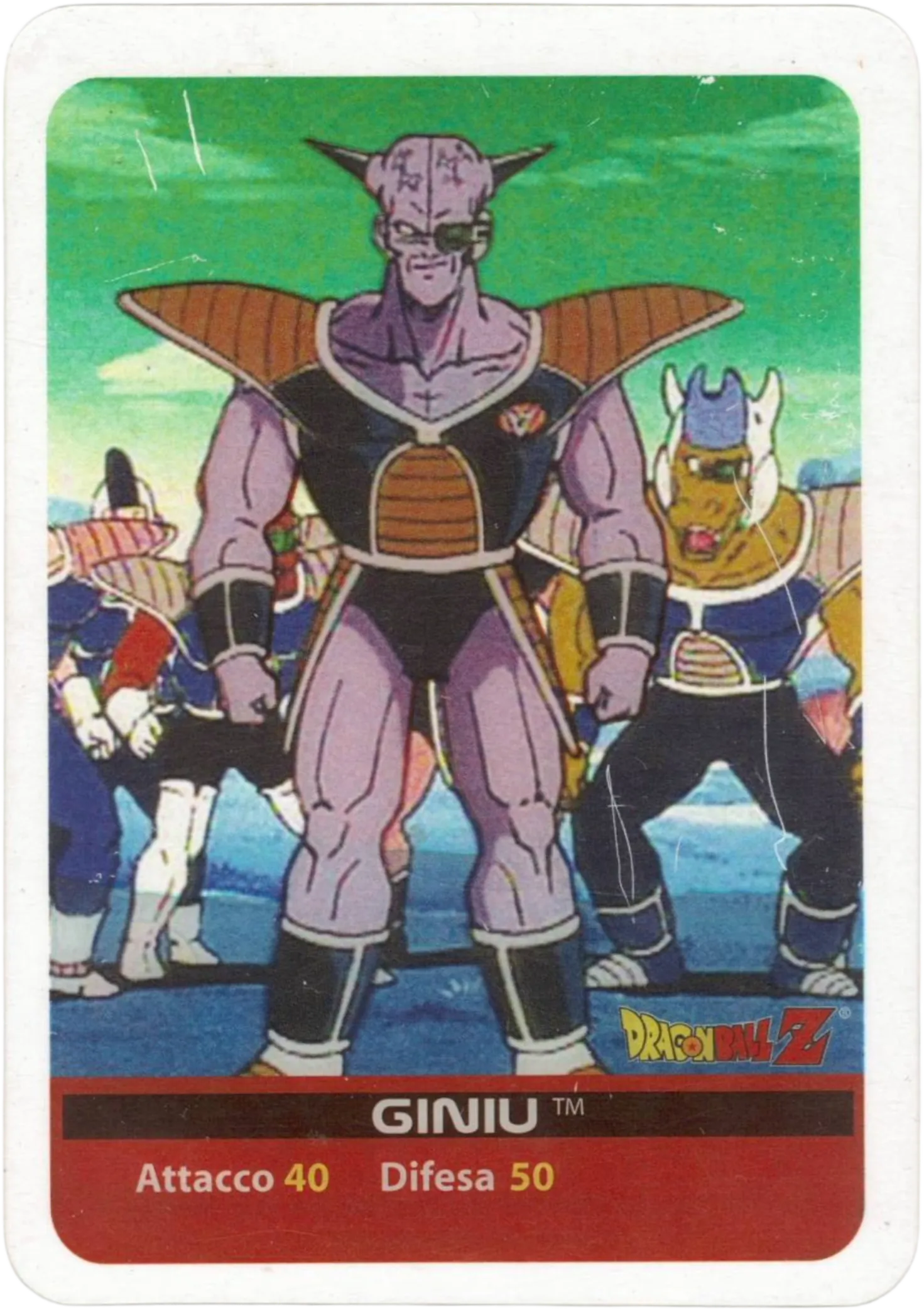 DBZ-ARG-118 - Giniu - Dragon Ball Z Argento n. 118 Lamincards edibas.
