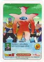 DBZ-ARG-128-NAPA-000 img2 Retro della Lamincards DBZ New Edition Super 3D n. 128 Napa- parte della serie DBZ Lamincard, con dettagli visivi e grafici del prodotto.