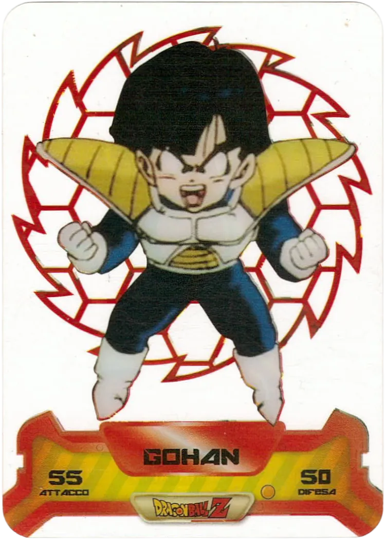 DBZ-NE-S-3D-007 - Gohan - Dragon Ball Z New Edition Super 3D n. 7 Lamincards edibas.
