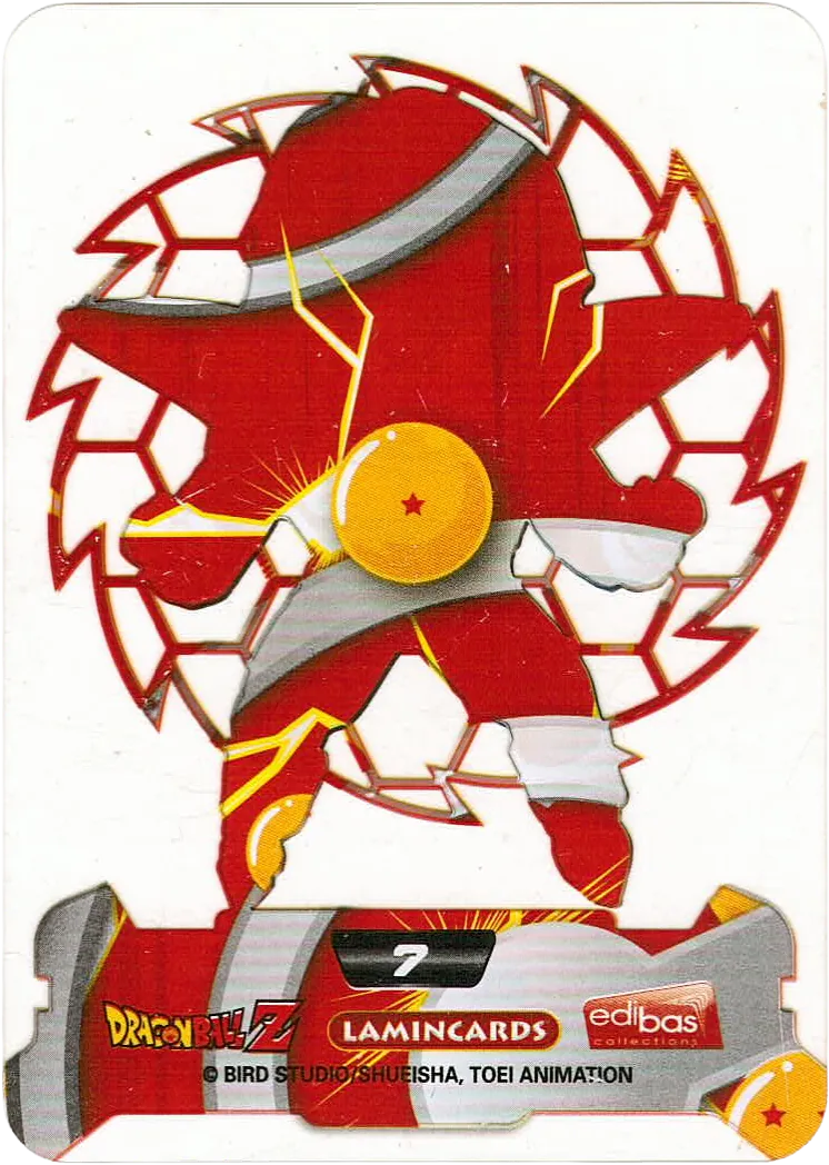 Carta da collezione Dragon Ball Z New Edition Super 3D n. 7 - Gohan Lamincards edibas.
