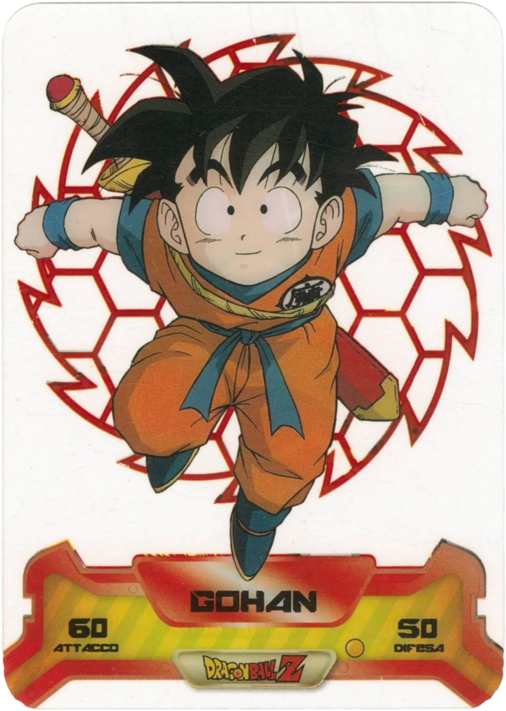DBZ-NE-S-3D-011 - Gohan - Dragon Ball Z New Edition Super 3D n. 11 Lamincards edibas.
