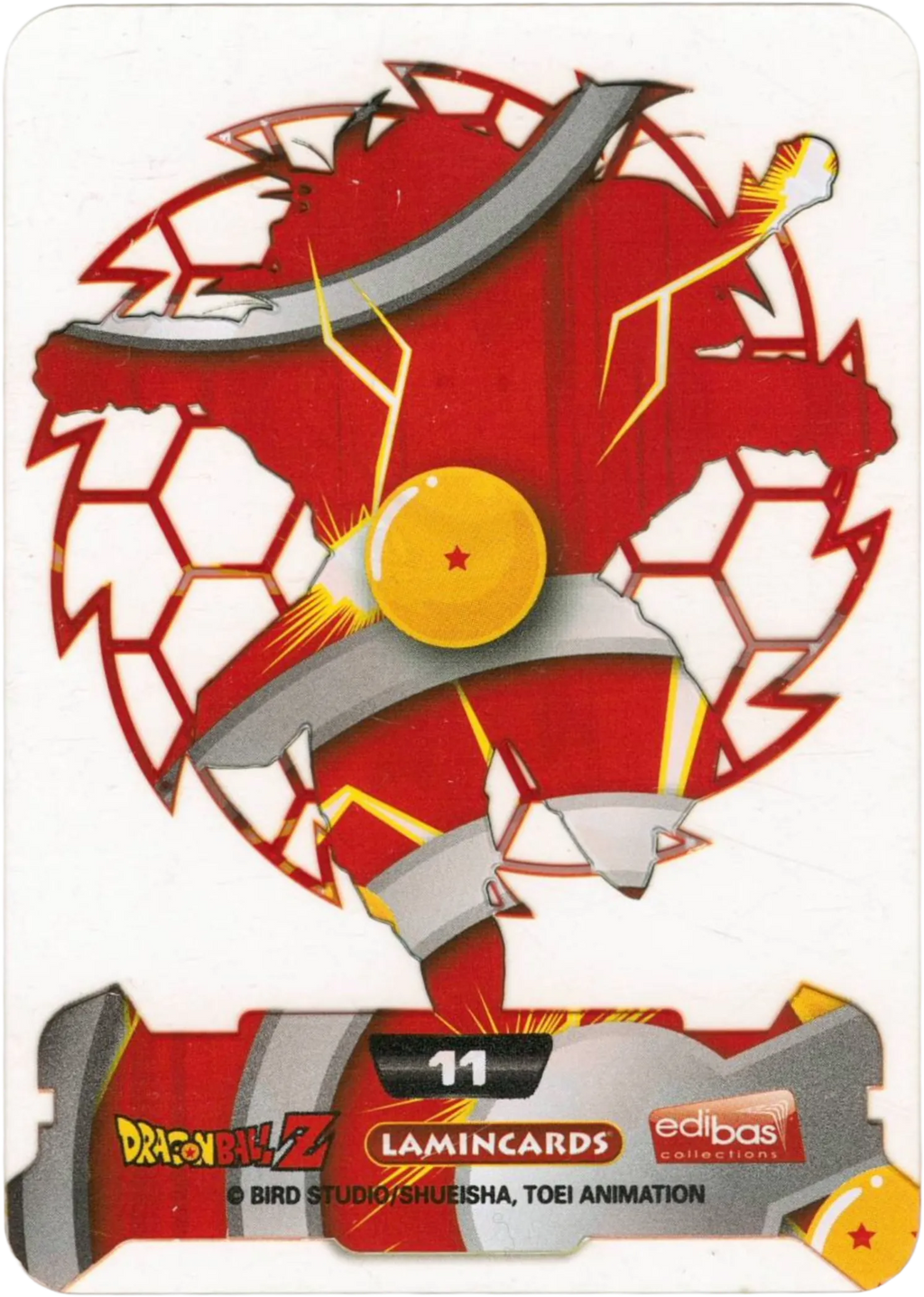 Carta da collezione Dragon Ball Z New Edition Super 3D n. 11 - Gohan Lamincards edibas.
