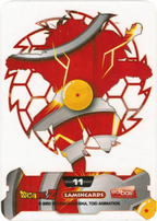 Carta da collezione Dragon Ball Z New Edition Super 3D n. 11 - Gohan Lamincards edibas.
