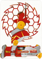Carta da collezione Dragon Ball Z New Edition Super 3D n. 12 - Gohan Lamincards edibas.
