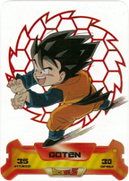 DBZ-NE-S-3D-023 - Goten - Dragon Ball Z New Edition Super 3D n. 23 Lamincards edibas.
