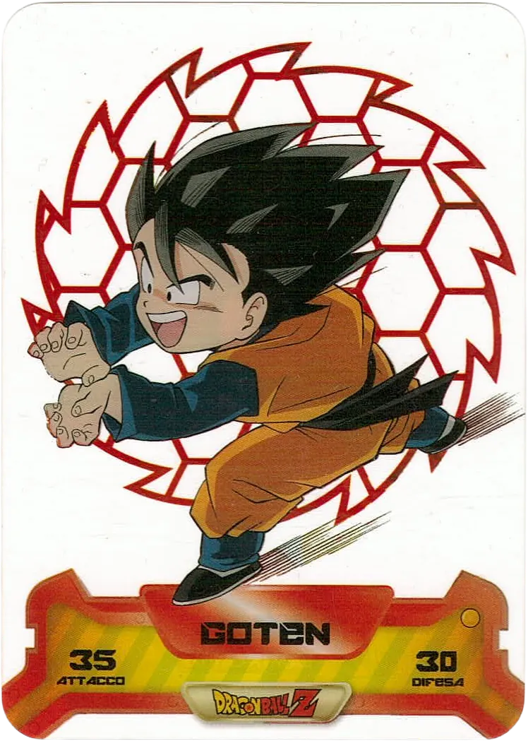 DBZ-NE-S-3D-023 - Goten - Dragon Ball Z New Edition Super 3D n. 23 Lamincards edibas.
