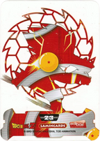 Carta da collezione Dragon Ball Z New Edition Super 3D n. 23 - Goten Lamincards edibas.
