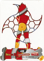 Carta da collezione Dragon Ball Z New Edition Super 3D n. 48 - Vegeta Lamincards edibas.
