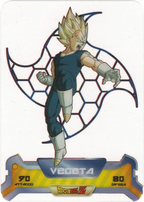 DBZ-NE-S-3D-051 - Vegeta - Dragon Ball Z New Edition Super 3D n. 51 Lamincards edibas.
