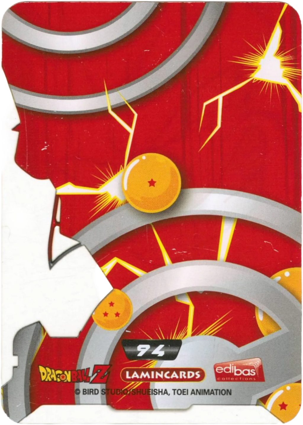 Carta da collezione Dragon Ball Z New Edition Super 3D n. 94 - Recom Lamincards edibas.
