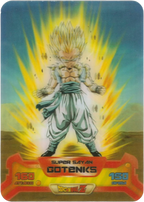 DBZ-NE-S-3D-149 - Gotenks Super Sayan - SSJ - Dragon Ball Z New Edition Super 3D n. 149 Lamincards edibas.
