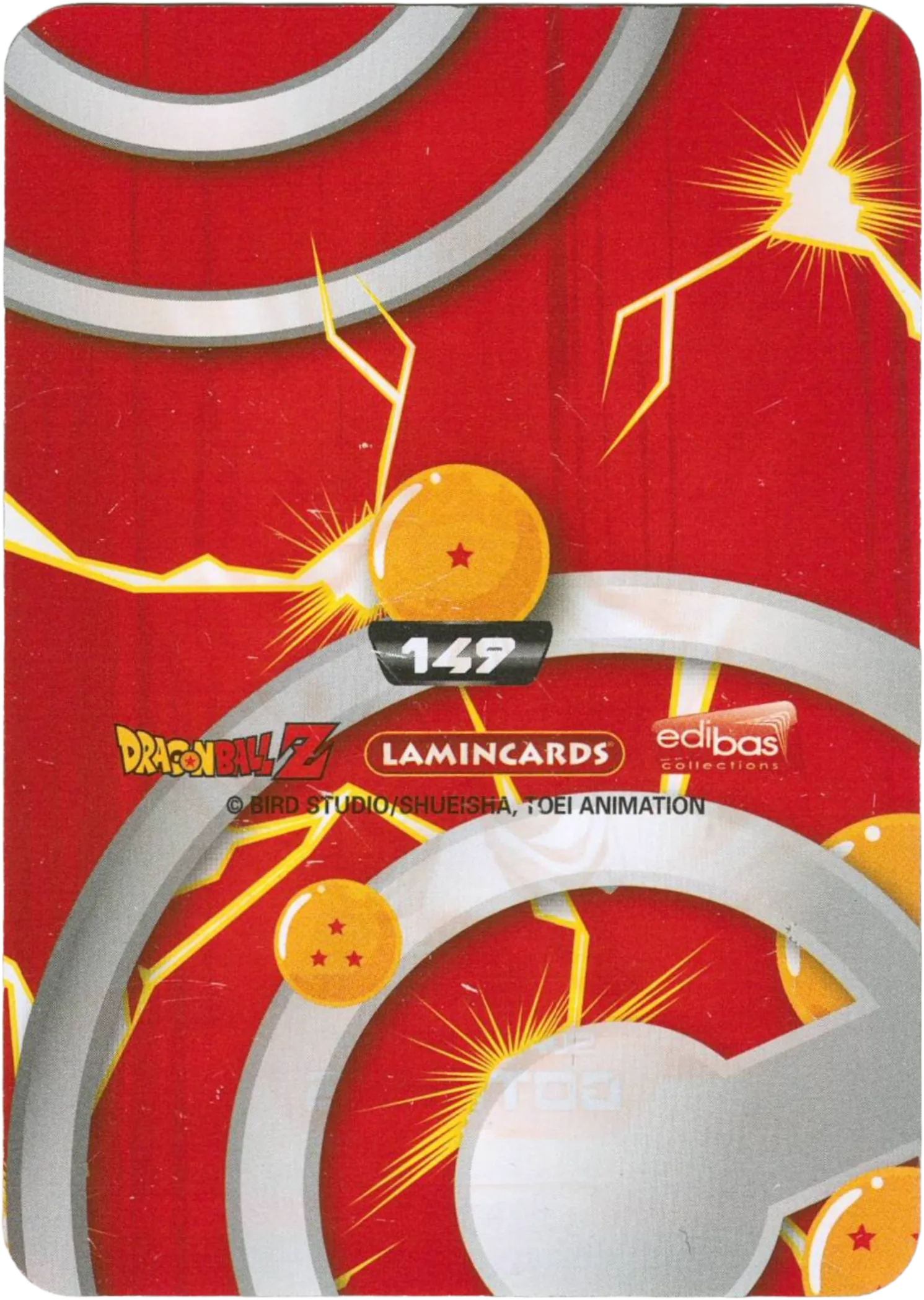 Carta da collezione Dragon Ball Z New Edition Super 3D n. 149 - Gotenks Super Sayan - SSJ Lamincards edibas.
